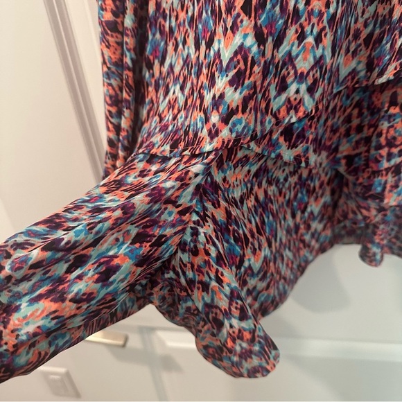 DECREE MULTI PRINT HALTER RUFFLE FAIRY SKORT ROMPER XL - Picture 6 of 10